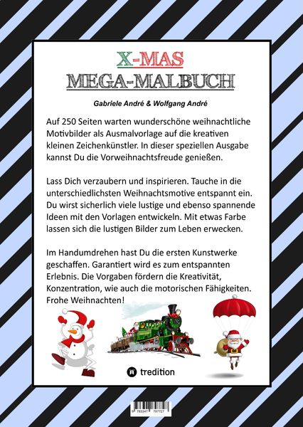 Produktbild: X-MAS MEGA MALBUCH - SPEZIAL EDITION - TOLLE UND LUSTIGE WEIHNACHTSMOTIVE ZUM AUSMALEN IN DER WEIHNACHTSZEIT