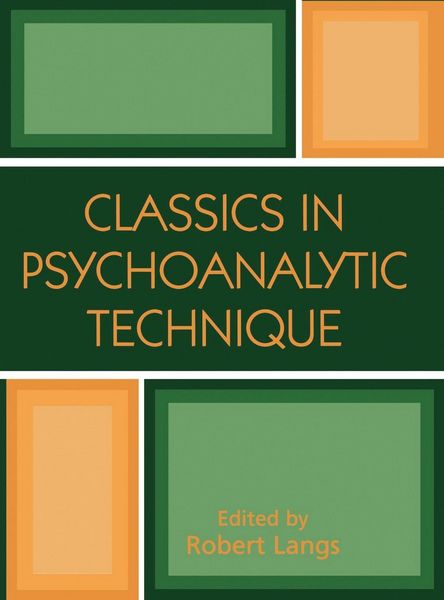 Produktbild: Classics in Psychoanalytic Technique