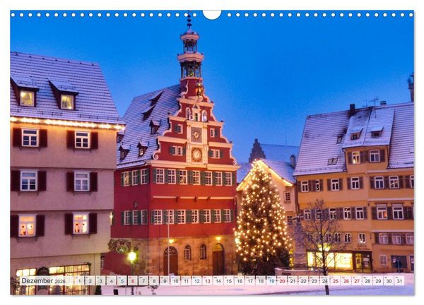 Produktbild: Esslingen zwischen Tag und Nacht (Wandkalender 2026 DIN A3 quer), CALVENDO Monatskalender