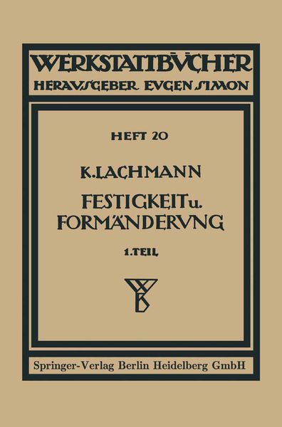 Produktbild: Festigkeit und Form&auml;nderung