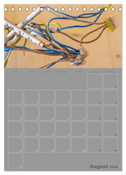 Produktbild: Brandgef&auml;hrliche elektrische Anlagen (Tischkalender 2026 DIN A5 hoch), CALVENDO Monatskalender