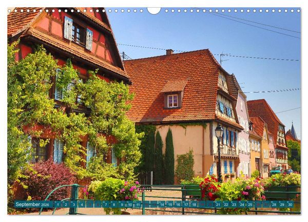 Produktbild: Bienvenue &agrave; Wissembourg. Spaziergang durch Wei&szlig;enburg im Elsass (Wandkalender 2026 DIN A3 quer), CALVENDO Monatskalender