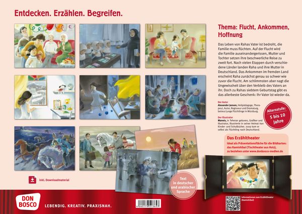 Das Mädchen mit der Perlenkette. Die Geschichte einer Flucht. Kamishibai Bildkartenset