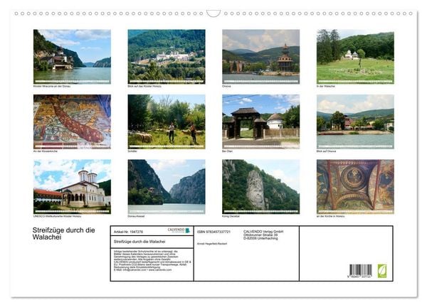 Produktbild: Streifz&uuml;ge durch die Walachei (Wandkalender 2026 DIN A2 quer), CALVENDO Monatskalender