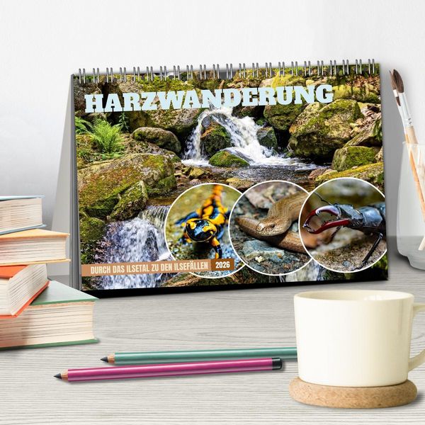 Produktbild: Harzwanderung-Durch das Ilsetal zu den Ilsef&auml;llen (Tischkalender 2026 DIN A5 quer), CALVENDO Monatskalender