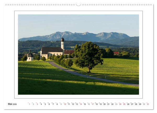 Produktbild: Unterwegs in den Bayerischen Voralpen (hochwertiger Premium Wandkalender 2026 DIN A2 quer), Kunstdruck in Hochglanz