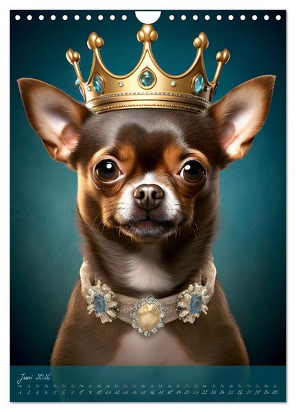 Produktbild: CHARAKTIERE Hunde mit Profil (Wandkalender 2026 DIN A4 hoch), CALVENDO Monatskalender