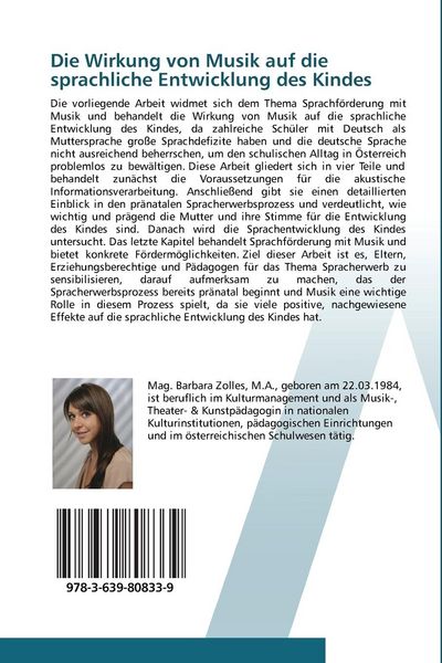Produktbild: Die Wirkung von Musik auf die sprachliche Entwicklung des Kindes