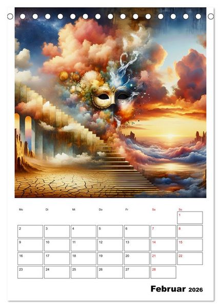Produktbild: Treppen der Illusionen (Tischkalender 2026 DIN A5 hoch), CALVENDO Monatskalender