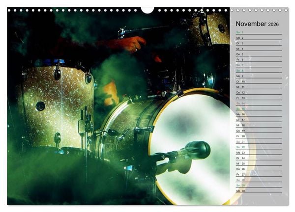 Produktbild: Schlagzeug onstage (Wandkalender 2026 DIN A3 quer), CALVENDO Monatskalender