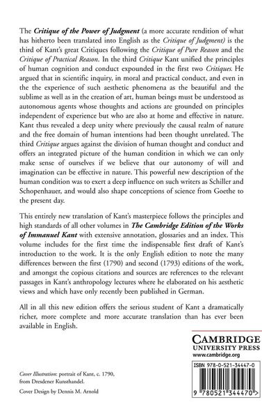 Produktbild: Critique of the Power of Judgment