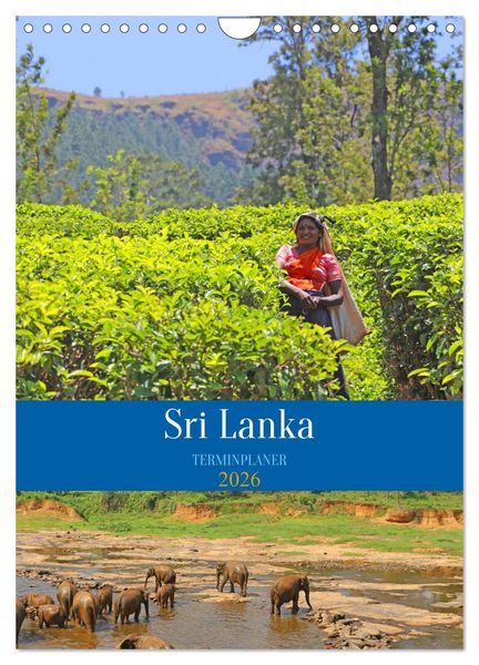 Sri Lanka - Terminplaner (Wandkalender 2026 DIN A4 hoch), CALVENDO Monatskalender