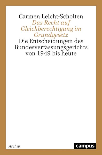 Produktbild: Das Recht auf Gleichberechtigung im Grundgesetz