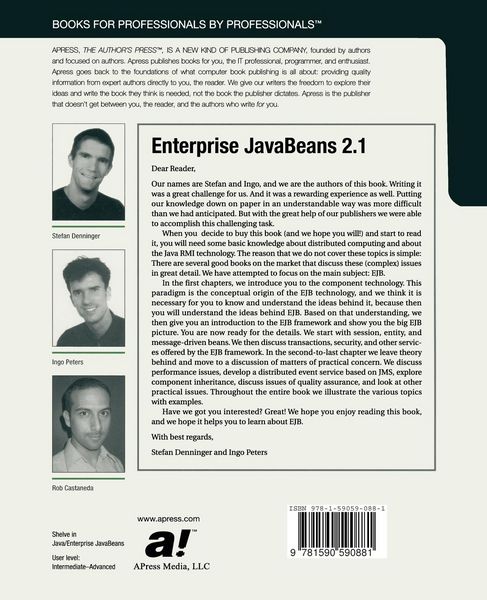 Produktbild: Enterprise JavaBeans 2.1