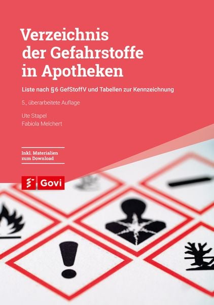 Produktbild: Verzeichnis der Gefahrstoffe in Apotheken