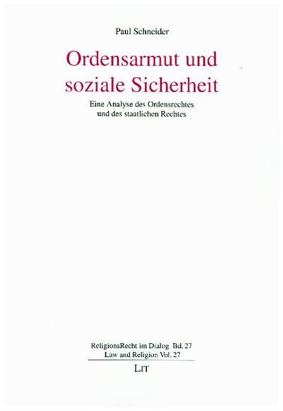 Produktbild: Schneider, P: Ordensarmut und soziale Sicherheit