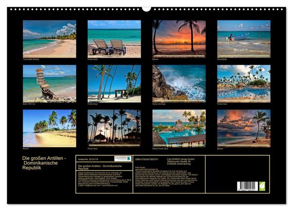 Produktbild: Die gro&szlig;en Antillen - Dominikanische Republik (Wandkalender 2026 DIN A2 quer), CALVENDO Monatskalender