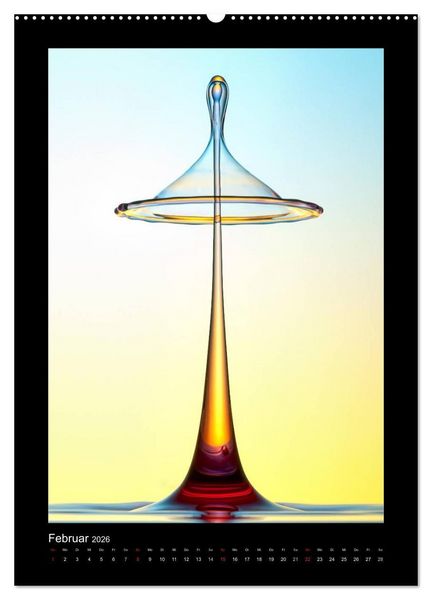 Produktbild: Liquid Art - Wassertropfen in Perfektion (Wandkalender 2026 DIN A2 hoch), CALVENDO Monatskalender