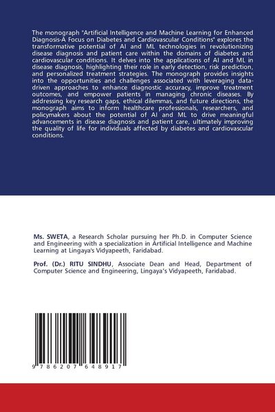 Produktbild: ARTIFICIAL INTELLIGENCE AND MACHINE LEARNING FOR ENHANCED DIAGNOSIS
