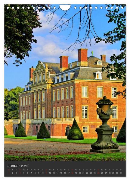 Produktbild: Eindrucksvolle Burgen, malerische Schl&ouml;sser im M&uuml;nsterland (Wandkalender 2026 DIN A4 hoch), CALVENDO Monatskalender