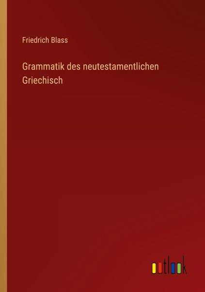 Produktbild: Grammatik des neutestamentlichen Griechisch