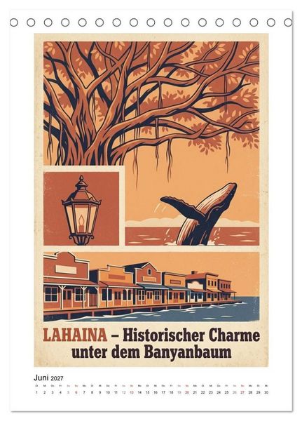Produktbild: Sehnsucht Hawaii &ndash; Die Aloha Mid-Century Collection (Tischkalender 2027 DIN A5 hoch), CALVENDO Monatskalender