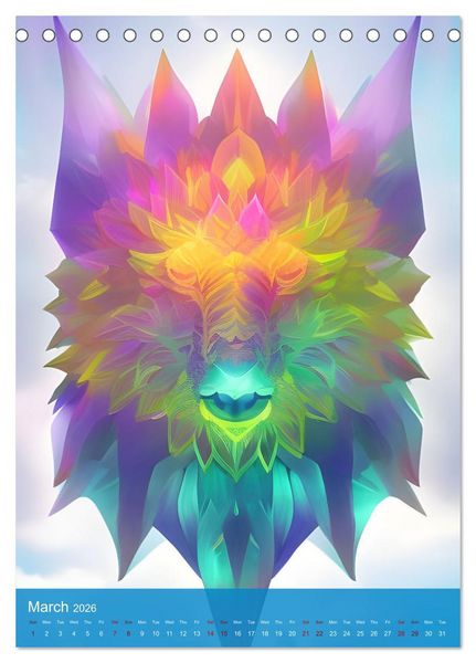 Produktbild: Rainbow Horizons (Desk Calendar 2026 DIN A5 portrait), CALVENDO 12 Month DeskCalendar
