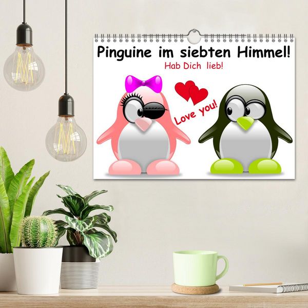 Produktbild: Pinguine im siebten Himmel! (Wandkalender 2026 DIN A4 quer), CALVENDO Monatskalender