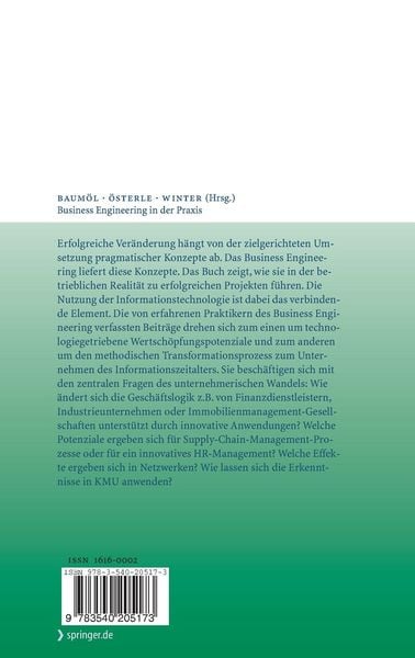 Produktbild: Business Engineering in der Praxis