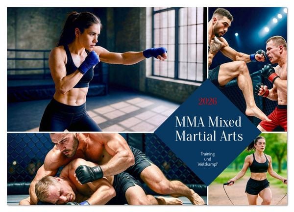 Produktbild: MMA Mixed Martial Arts (Wandkalender 2026 DIN A3 quer), CALVENDO Monatskalender