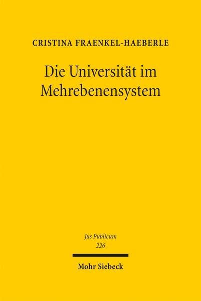 Produktbild: Die Universit&auml;t im Mehrebenensystem