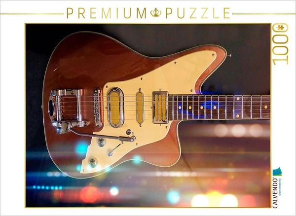 Produktbild: CALVENDO Puzzle Signature E-Gitarre Joey's Guitar | 1000 Teile Lege-Gr&ouml;&szlig;e 64x48cm Foto-Puzzle f&uuml;r gl&uuml;ckliche Stunden