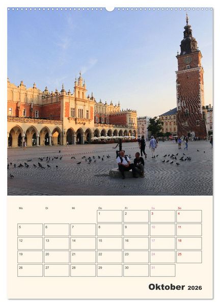 Produktbild: Wundersch&ouml;nes Krakau (Wandkalender 2026 DIN A2 hoch), CALVENDO Monatskalender