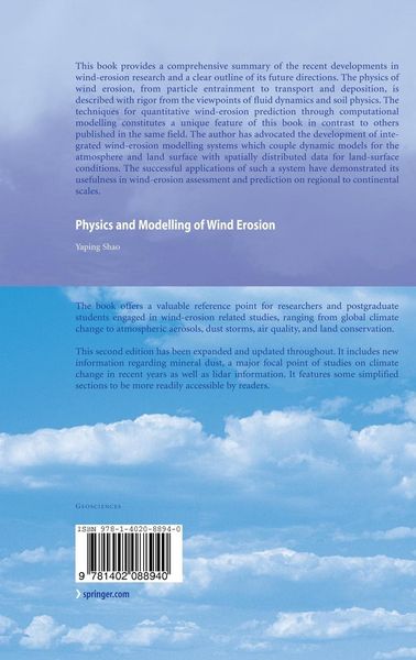 Produktbild: Physics and Modelling of Wind Erosion