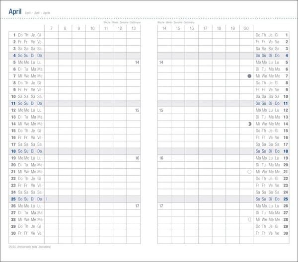 Produktbild: Leporello, schwarz Kalender 2027