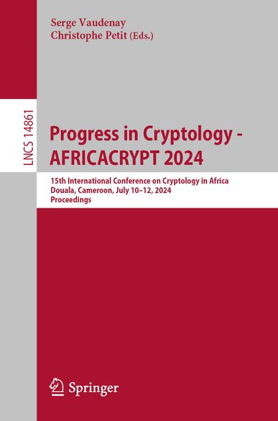 Produktbild: Progress in Cryptology - AFRICACRYPT 2024