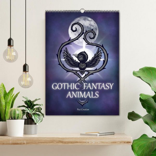 Produktbild: Gothic Fantasy Animals (Wall Calendar 2026 DIN A2 portrait), CALVENDO 12 Month Wall Calendar
