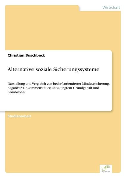 Produktbild: Alternative soziale Sicherungssysteme