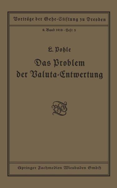 Produktbild: Das Problem der Valuta-Entwertung