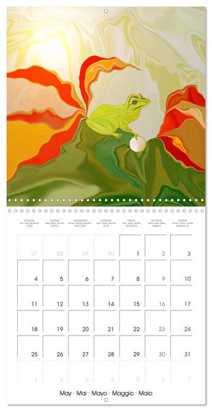 Produktbild: Des r&ecirc;ves f&eacute;eriques - Peinture digitale (Calendrier mural carr&eacute; 2026 30x30 cm) Calendrier double avec une page pour vos prises de notes