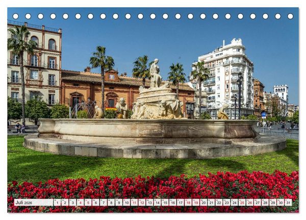 Produktbild: Andalusien - Sevilla (Tischkalender 2026 DIN A5 quer), CALVENDO Monatskalender