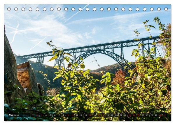 Produktbild: M&uuml;ngstener Br&uuml;cke - Stahlkonstruktion der Superlative (Tischkalender 2026 DIN A5 quer), CALVENDO Monatskalender