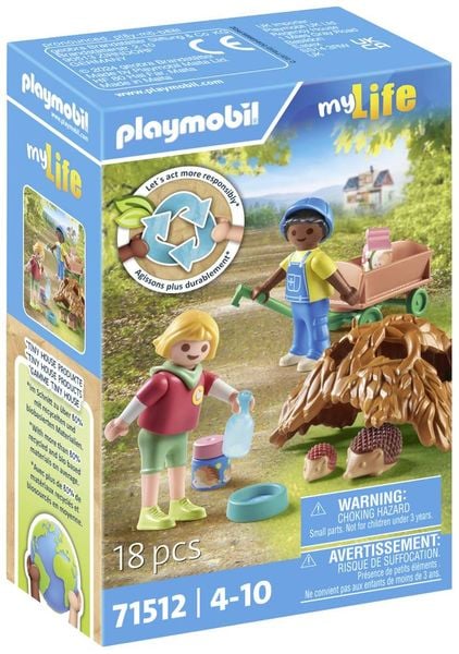 PLAYMOBIL 71512 - My Life - Pflege der Igelfamilie