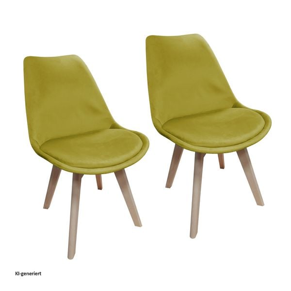 Produktbild: HTI-Living HTI-Living Stuhl Atlanta Velvet Uni 2er-Set HTI-Living Stuhl Atlanta Velvet Uni 2er-Set