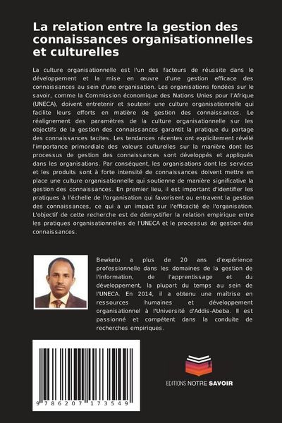 Produktbild: La relation entre la gestion des connaissances organisationnelles et culturelles