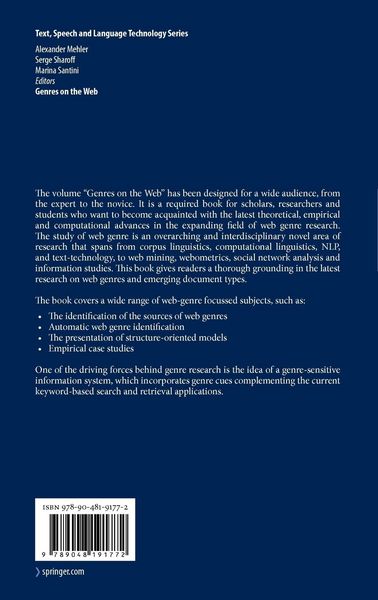 Produktbild: Genres on the Web