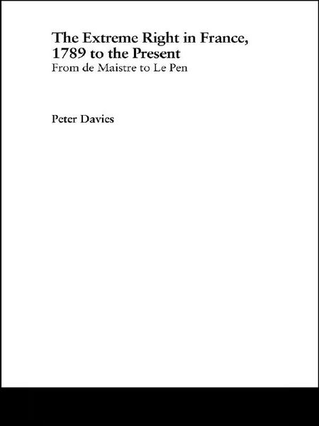 Produktbild: The Extreme Right in France, 1789 to the Present