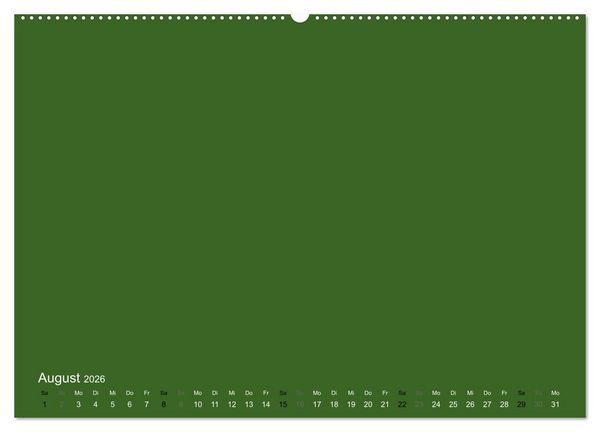 Produktbild: Bastelkalender - dunkel Gr&uuml;n (Wandkalender 2026 DIN A2 quer), CALVENDO Monatskalender