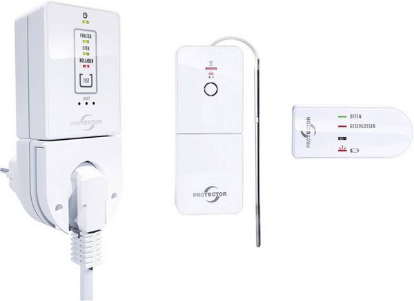 Produktbild: Protector Funk-Abluftsteuerung AS-7030 Comfort 1800W Wei&szlig; Zulassungen (Abluftsteuerung): DIBt