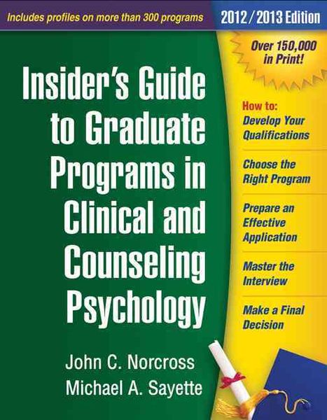Produktbild: Insider's Guide to Graduate Programs in Clinical and Counseling Psychology